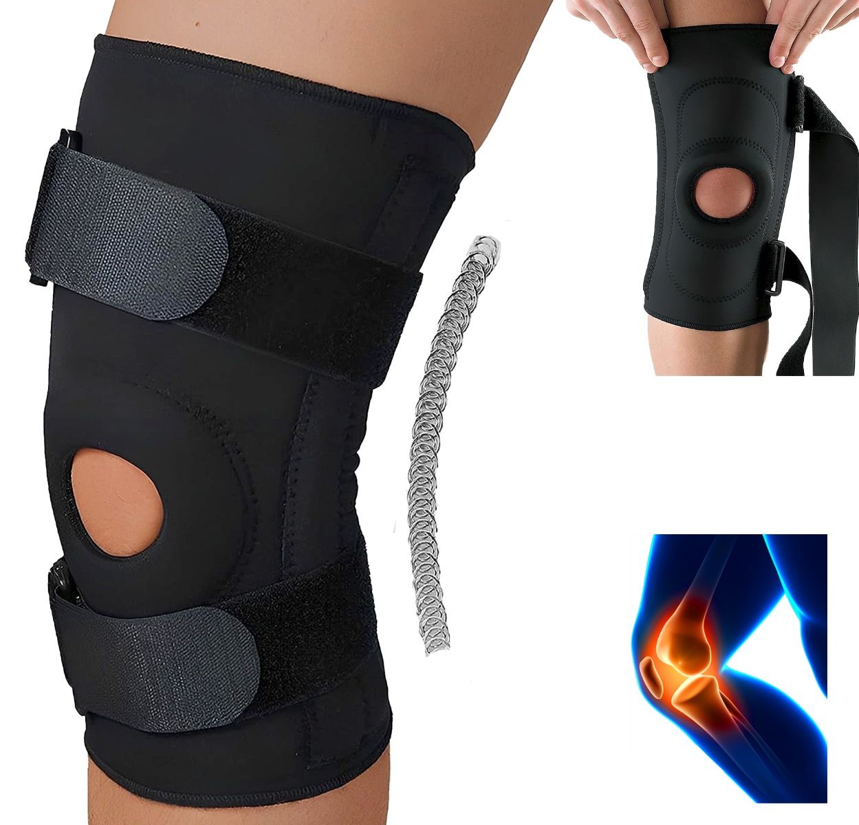 Knee Brace for Moderate Ligament Injuries - Adjustable Knee Support ...